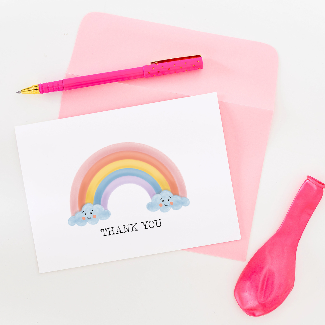 Thank You Rainbow Greeting Card