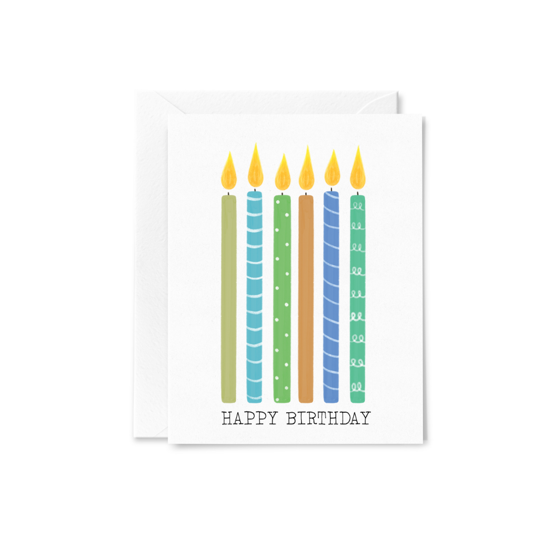 Birthday Candles Greeting Card