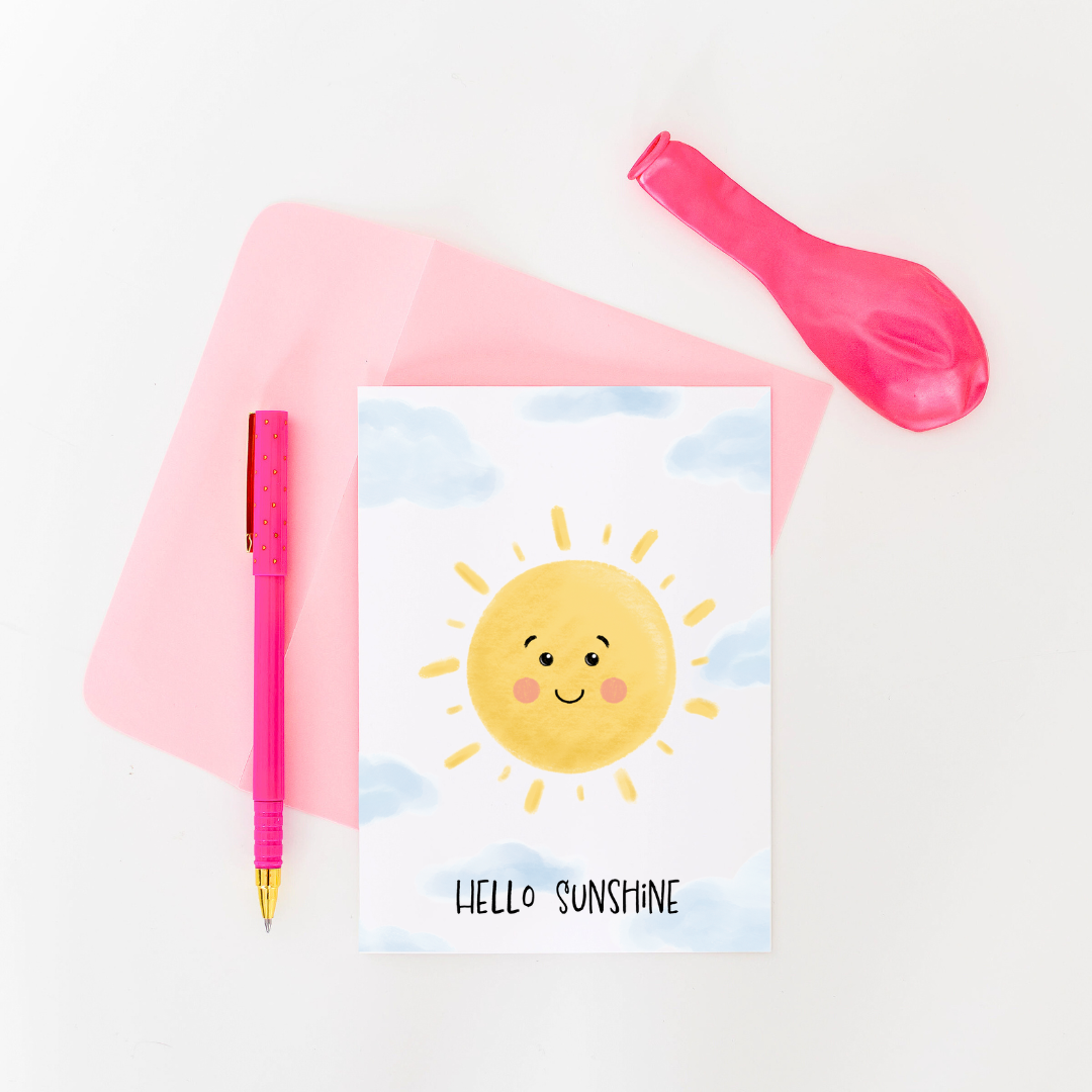 Hello Sunshine Greeting Card