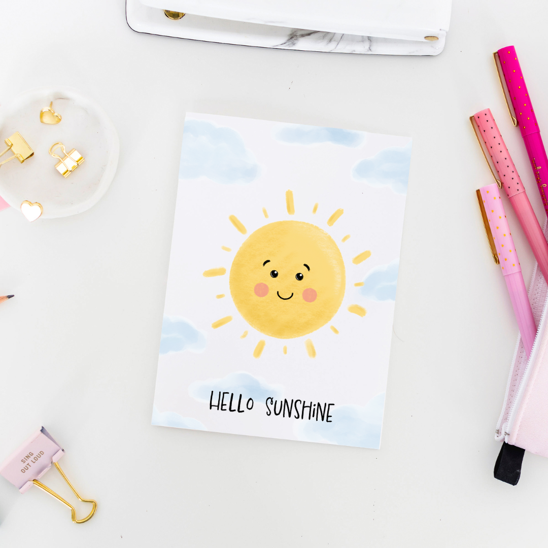 Hello Sunshine Greeting Card