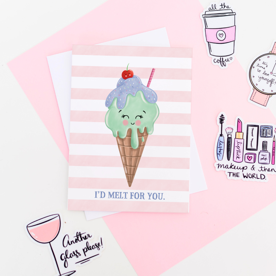 Ice Cream Greeting Card