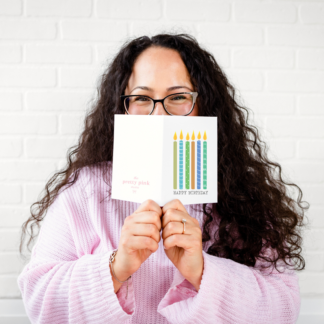 Birthday Candles Greeting Card