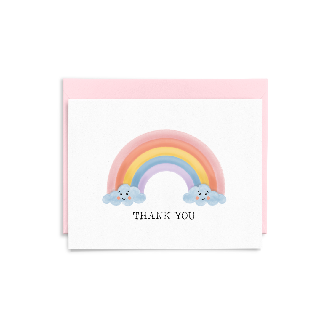 Thank You Rainbow Greeting Card