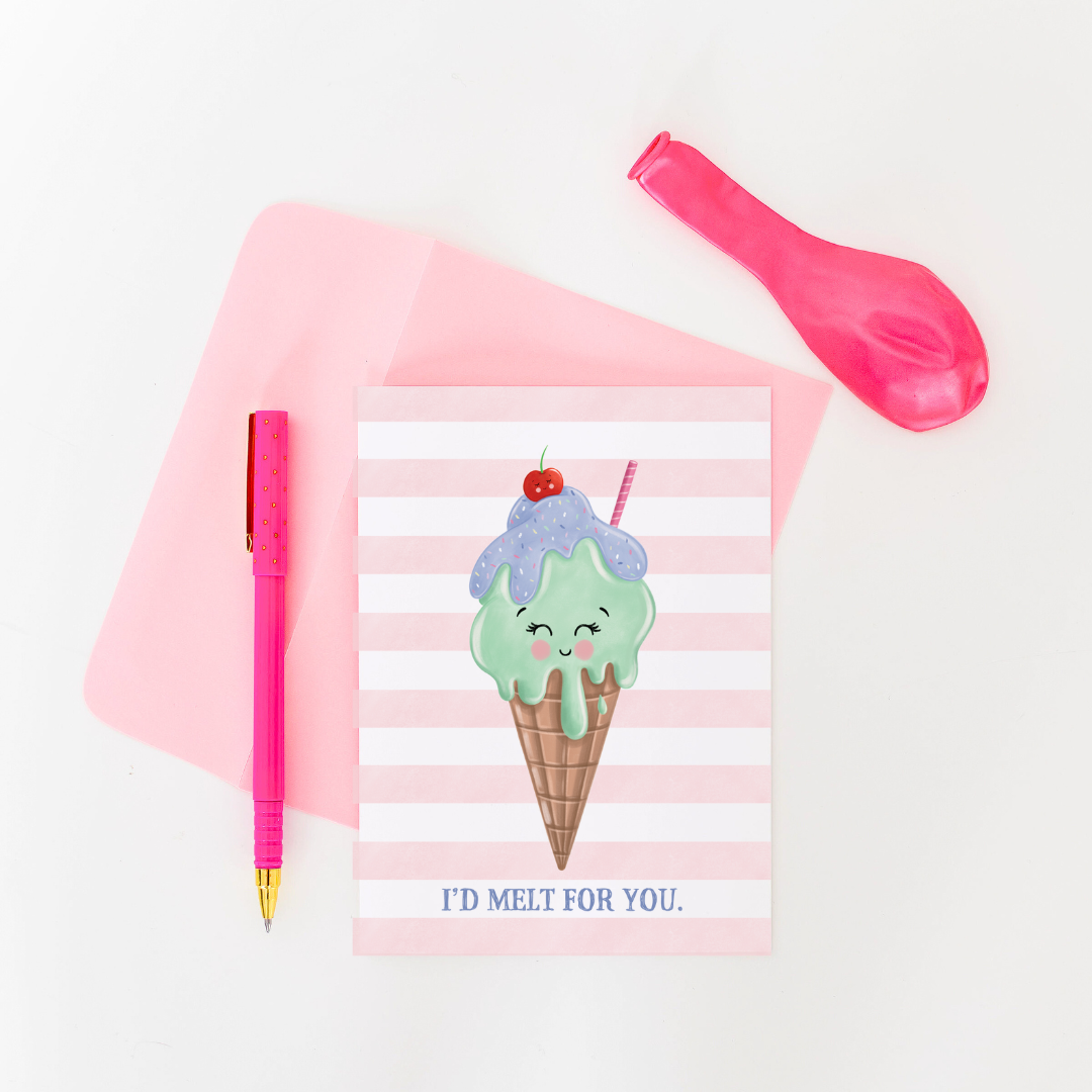 Ice Cream Greeting Card