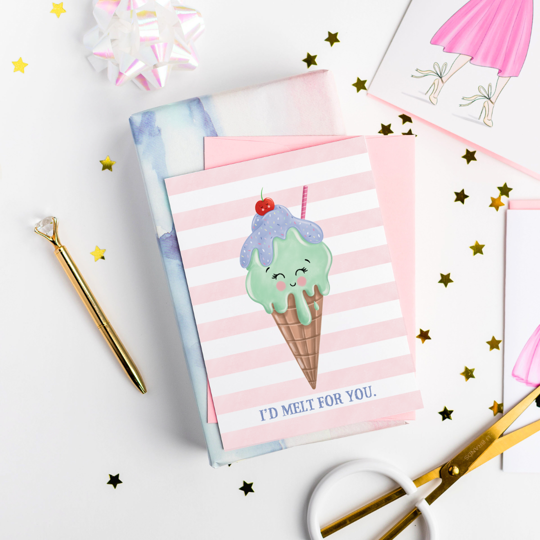 Ice Cream Greeting Card