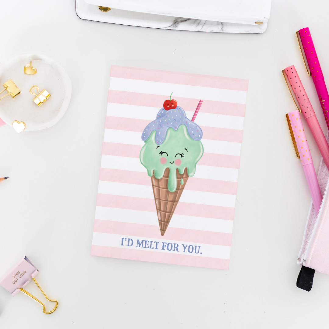 Ice Cream Greeting Card