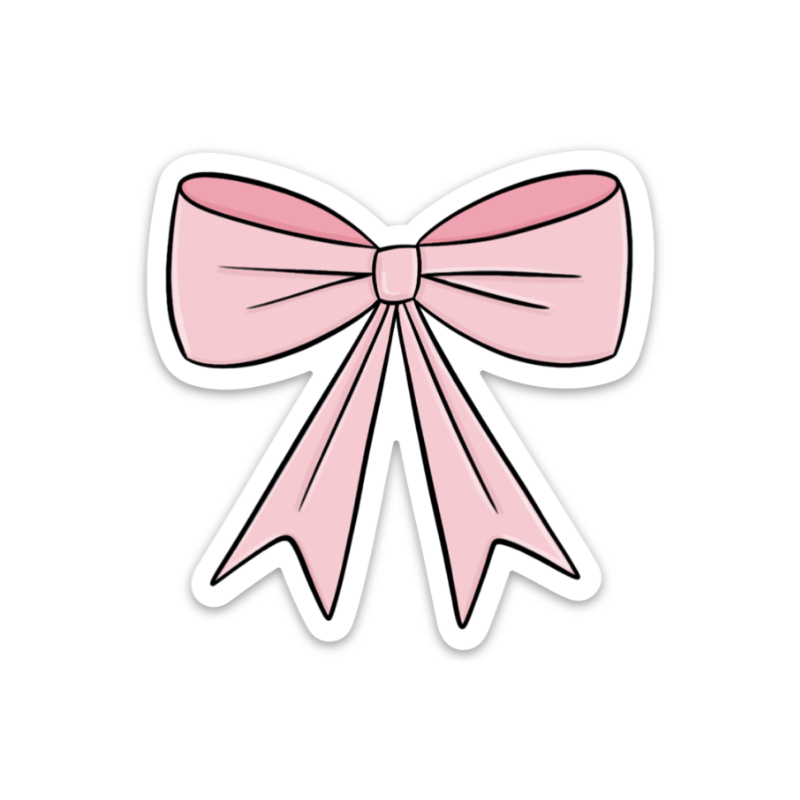 Pink Bow Sticker