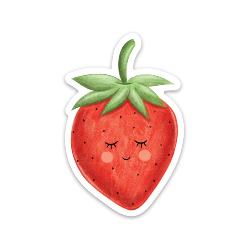 Strawberry Vinyl Sticker