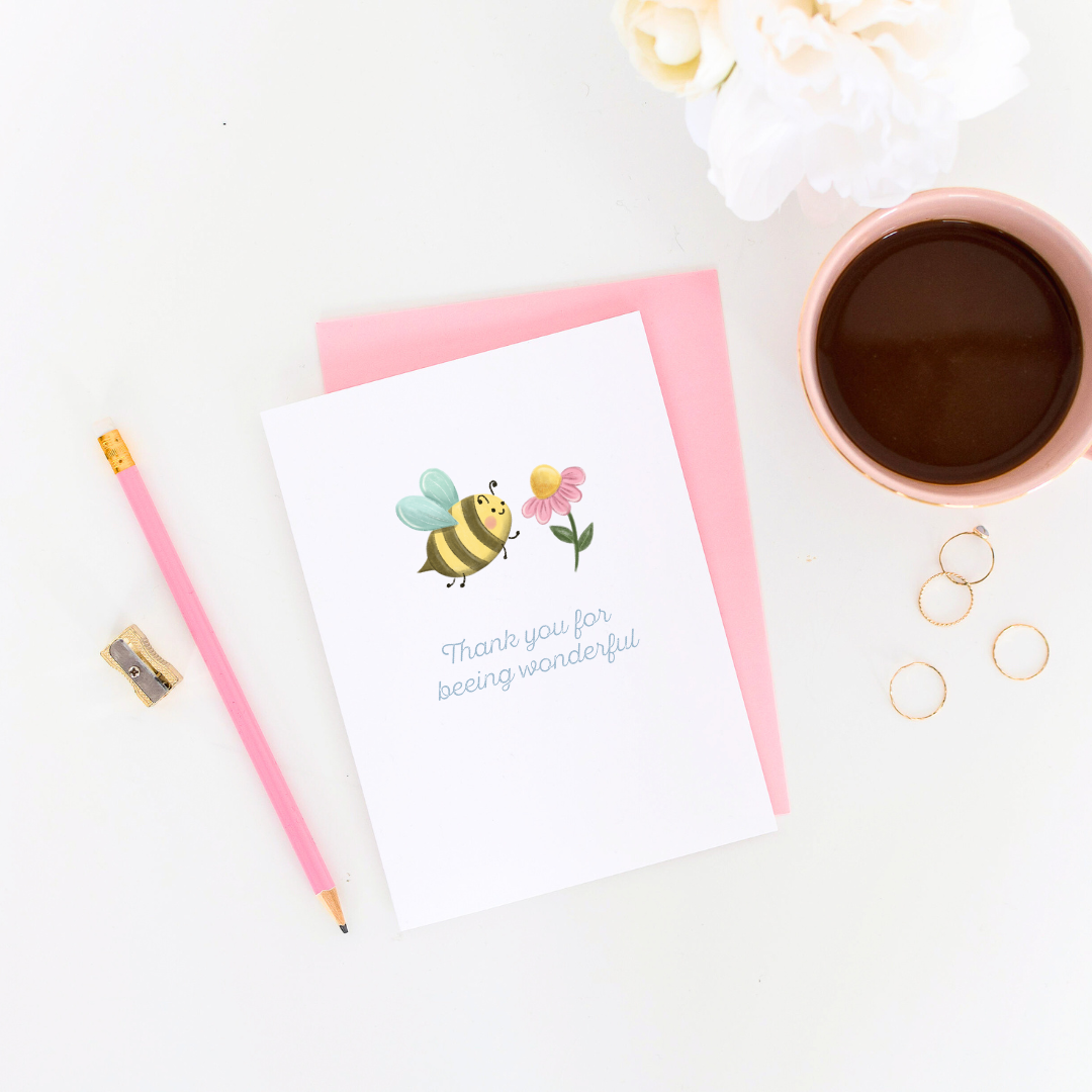 Beeing Wonderful | Thank You Card