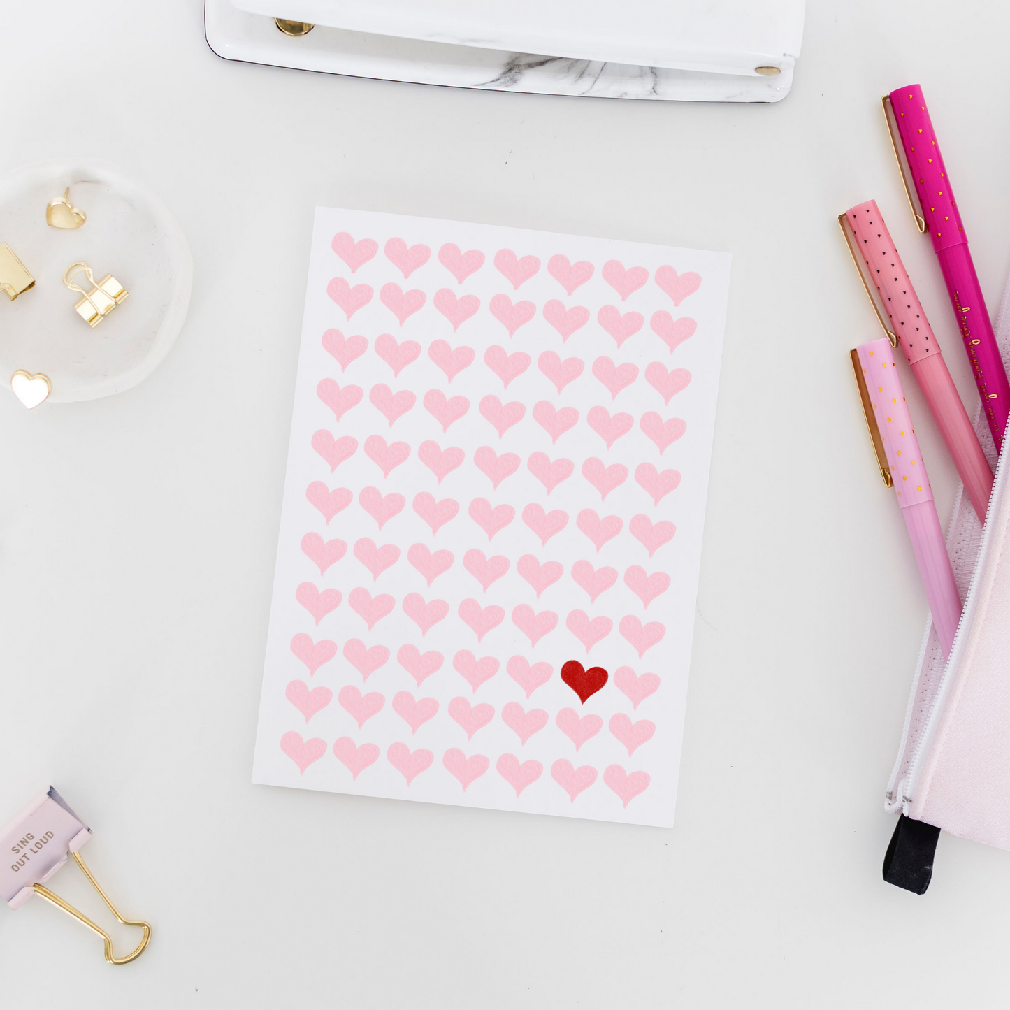 Valentine Hearts Greeting Card