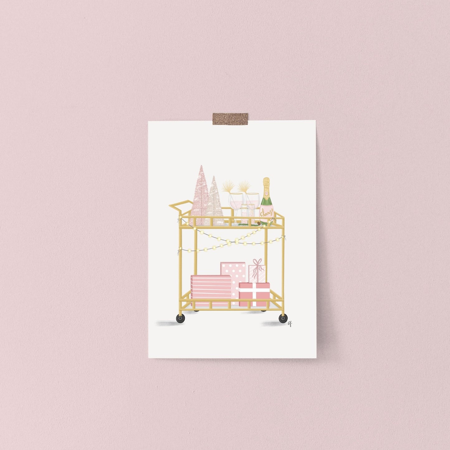 Christmas Bar Cart