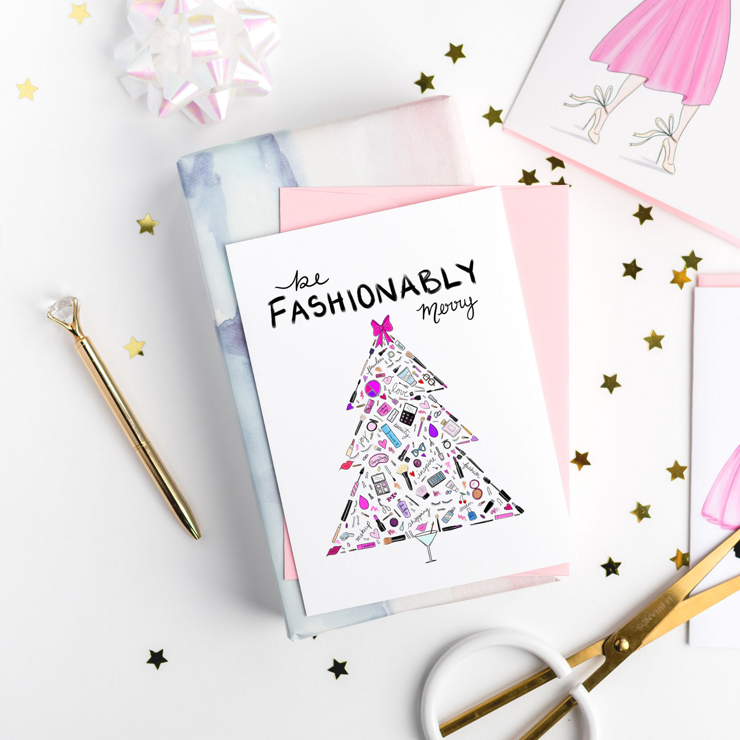 Little Accessories Christmas Tree Greeting Card