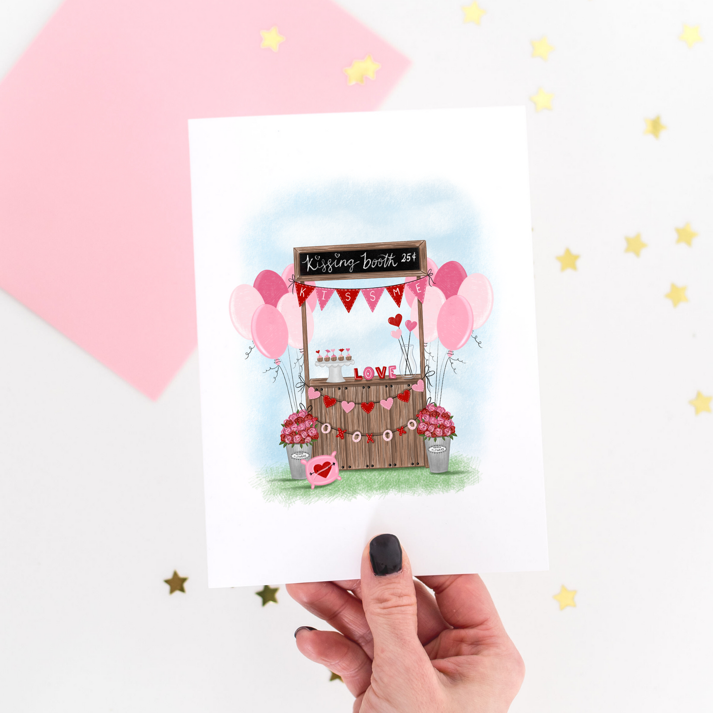 Kissing Booth Greeting Card