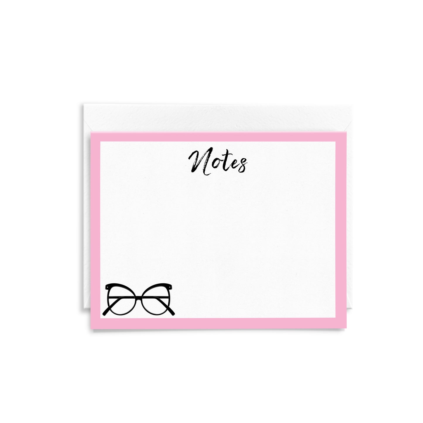 Glasses flat notecards