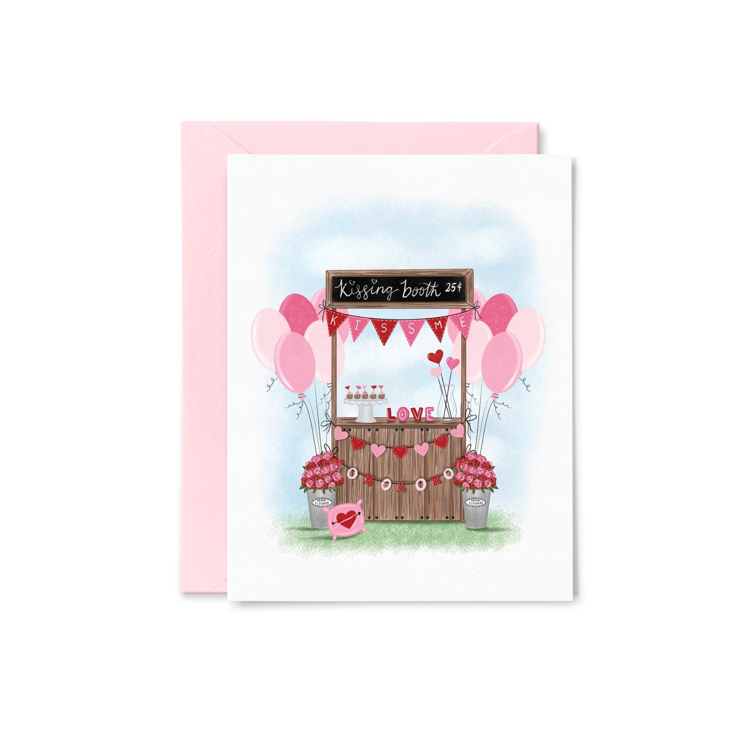 Kissing Booth Greeting Card