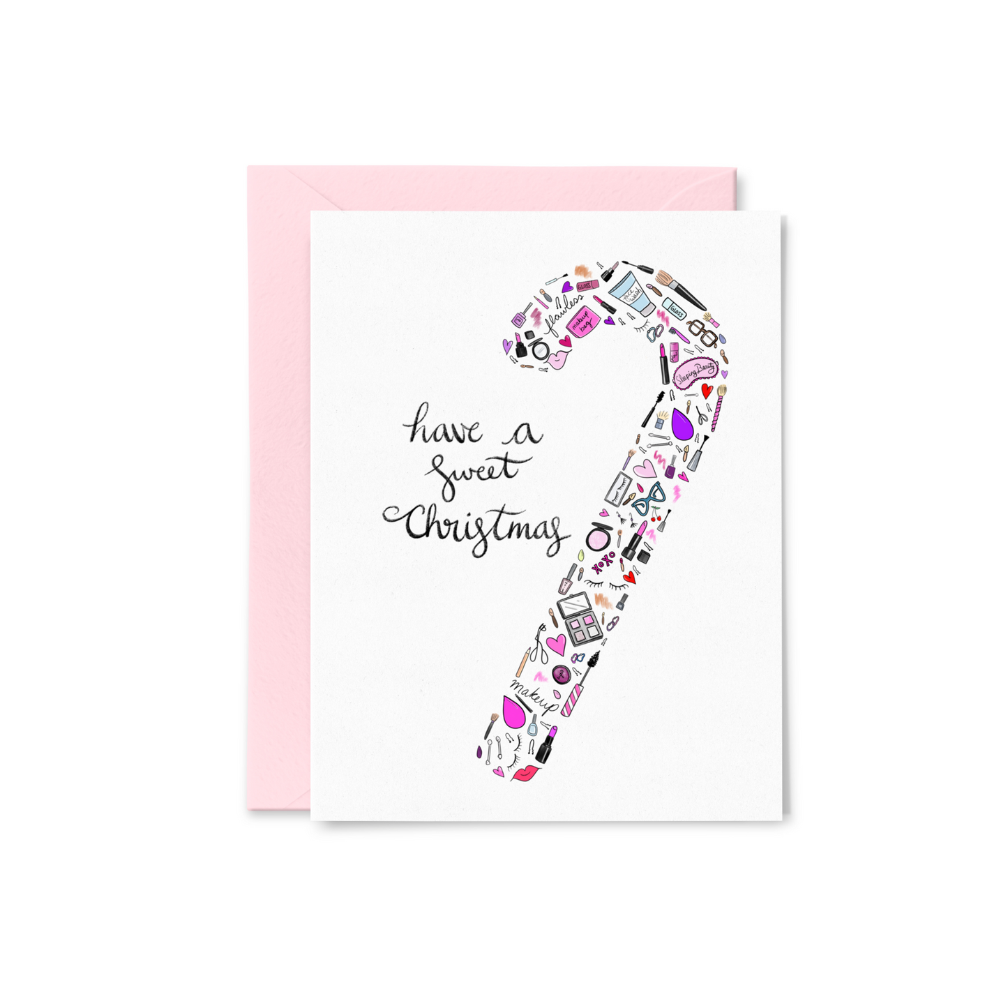 Little Accessories Candy Cane Greeting Card