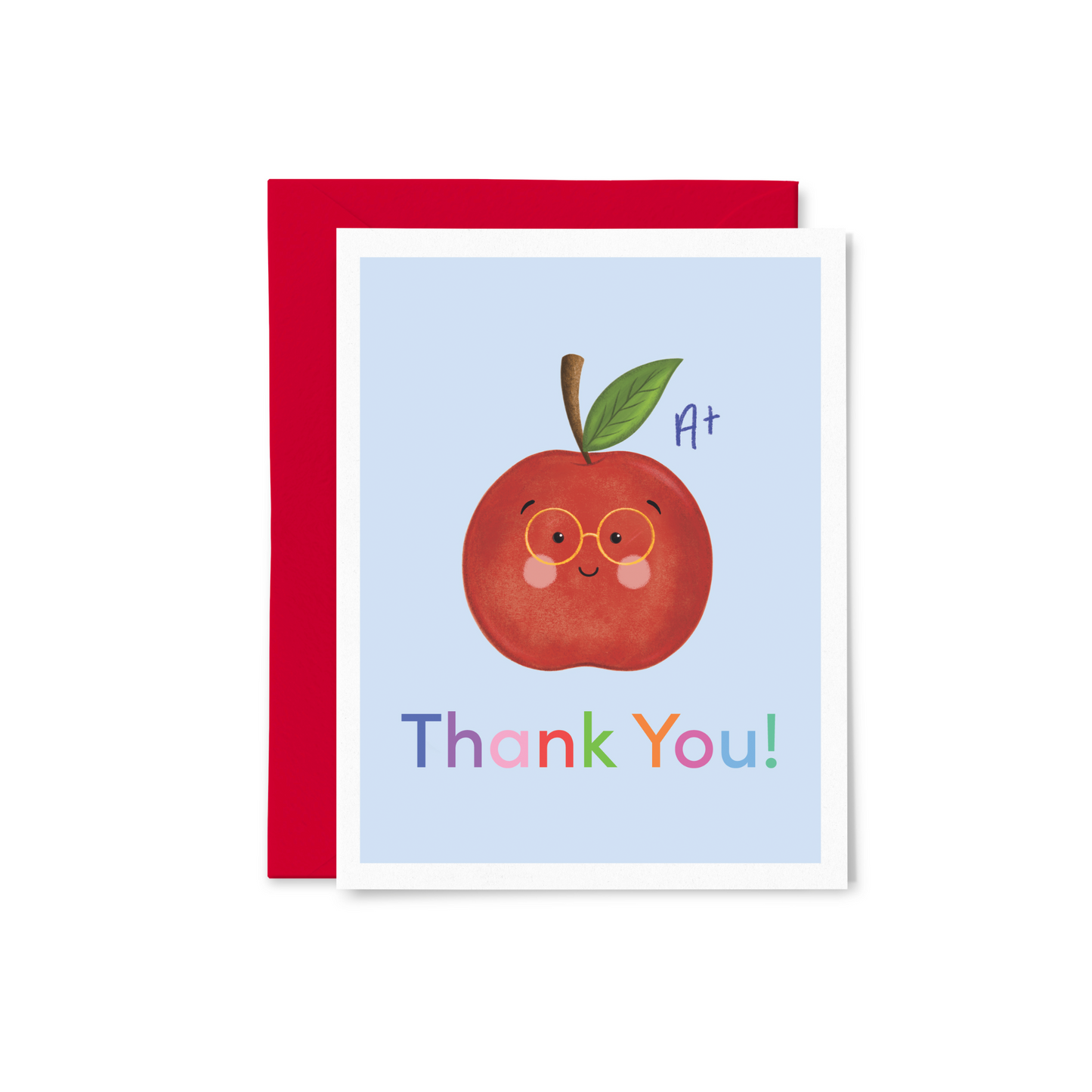 Thank You Apple Greeting Card