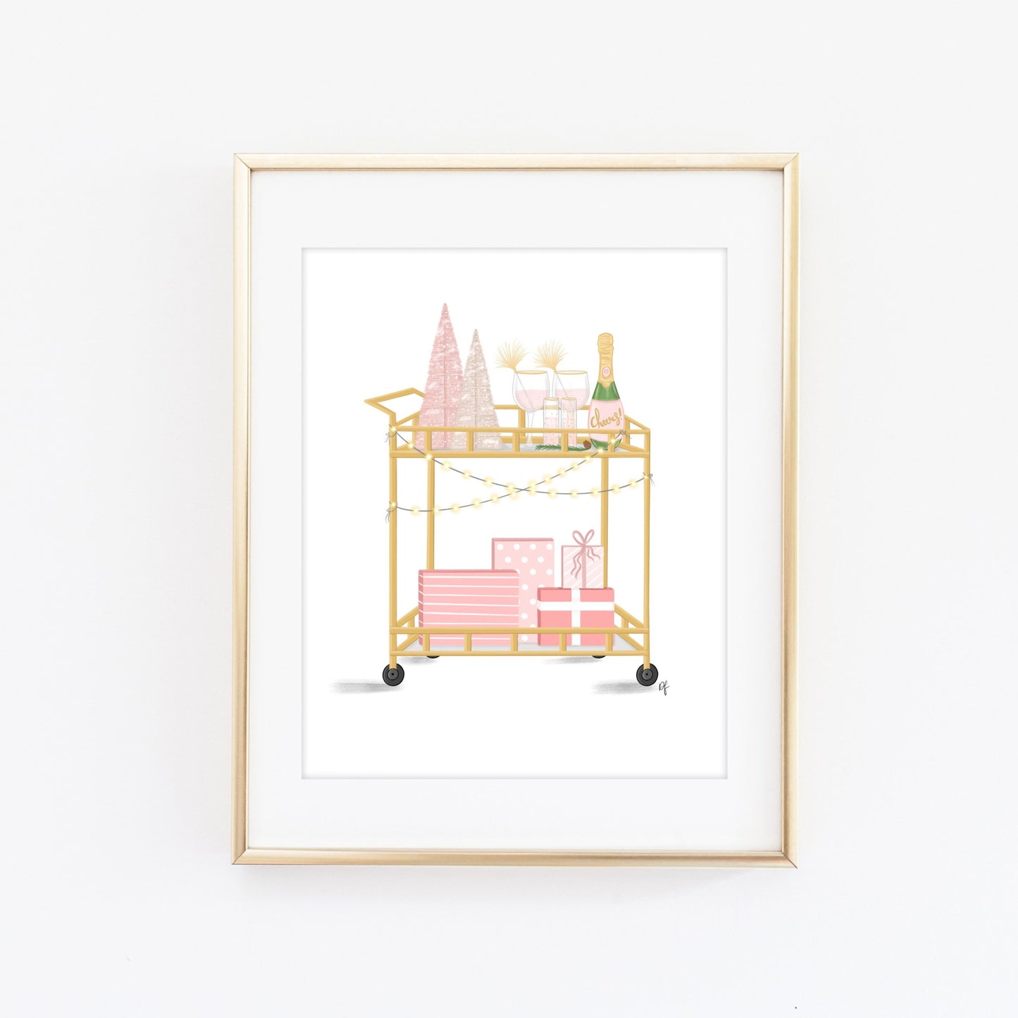 Christmas Bar Cart