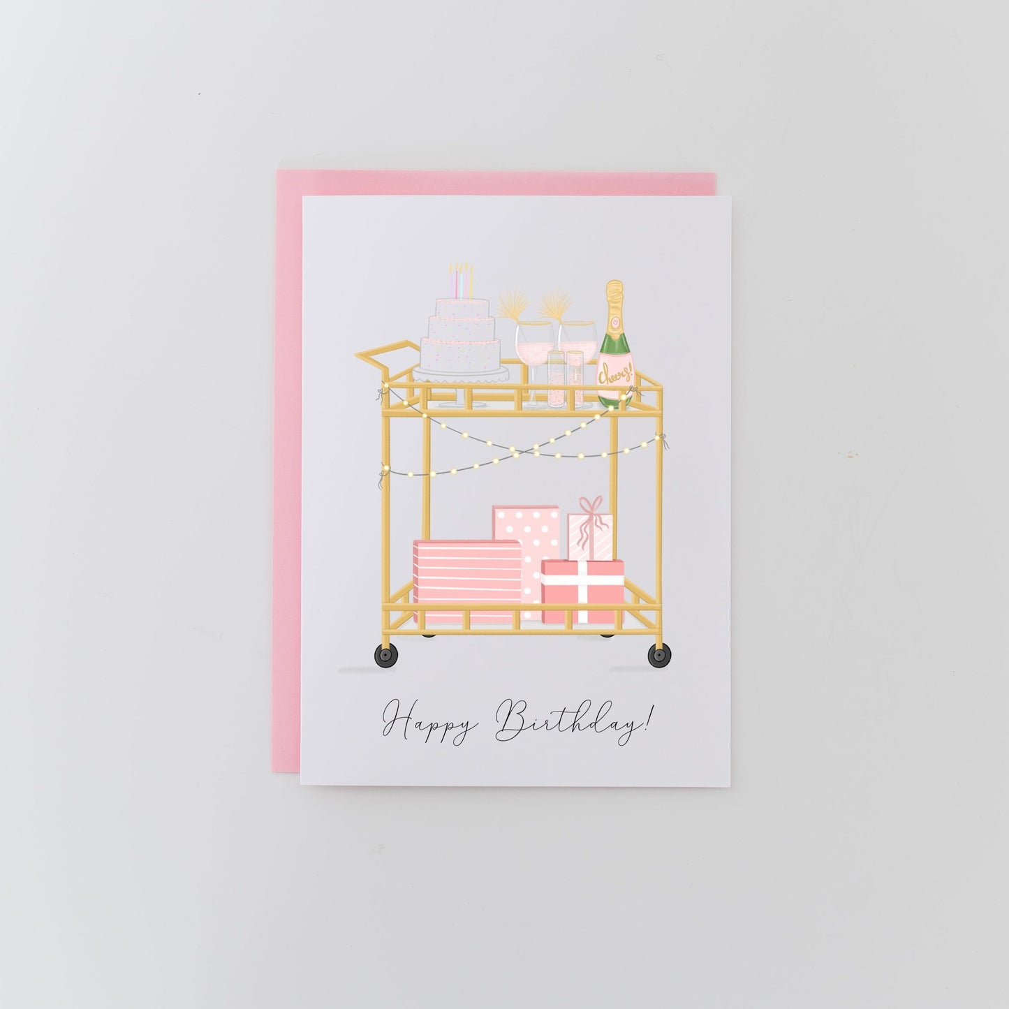 Birthday Bar Cart Greeting Card
