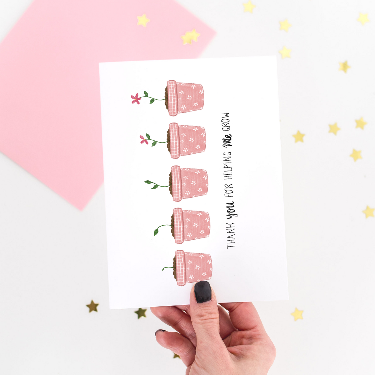 Helping Me Grow Greeting Card