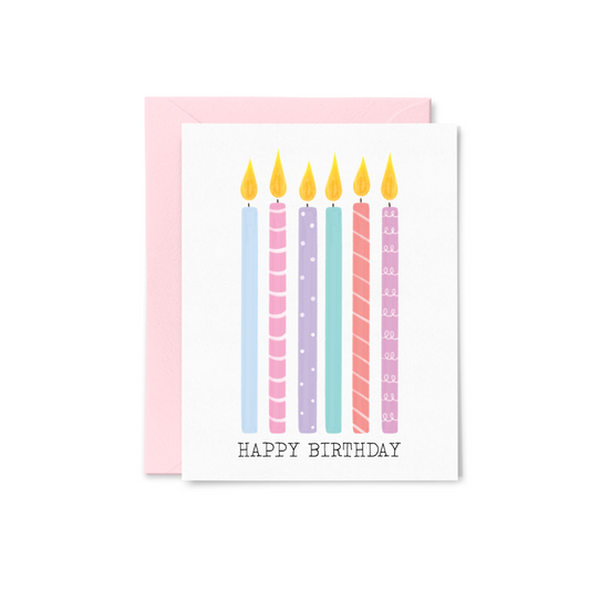 Birthday Candles Greeting Card