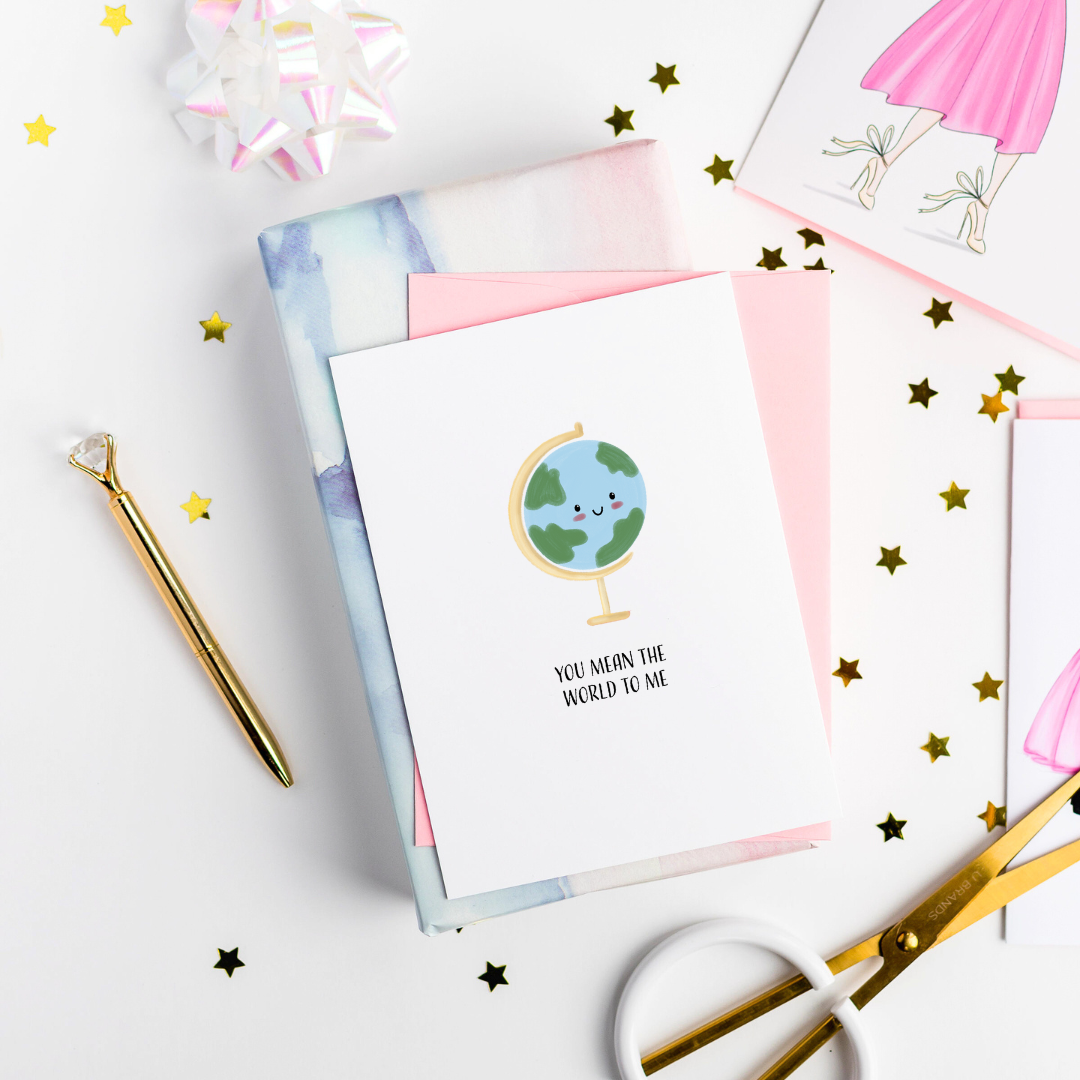 World to Me Greeting Card