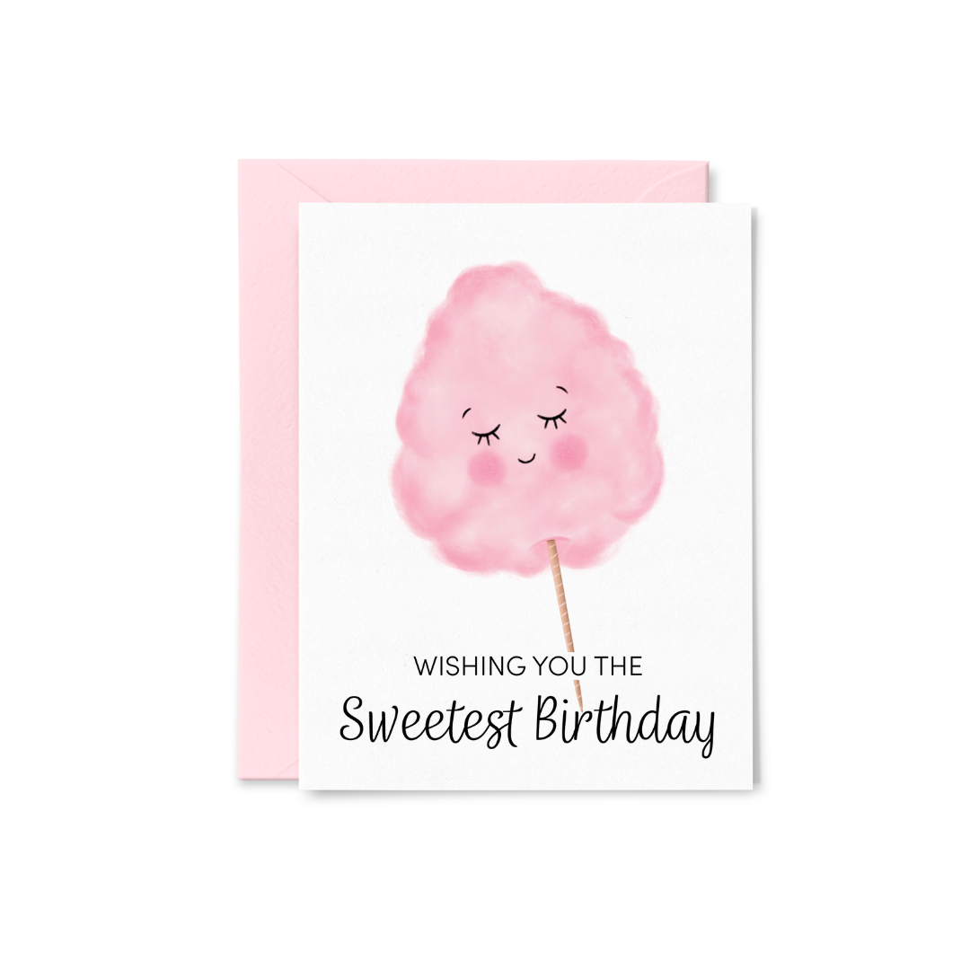 Cotton Candy Greeting Card