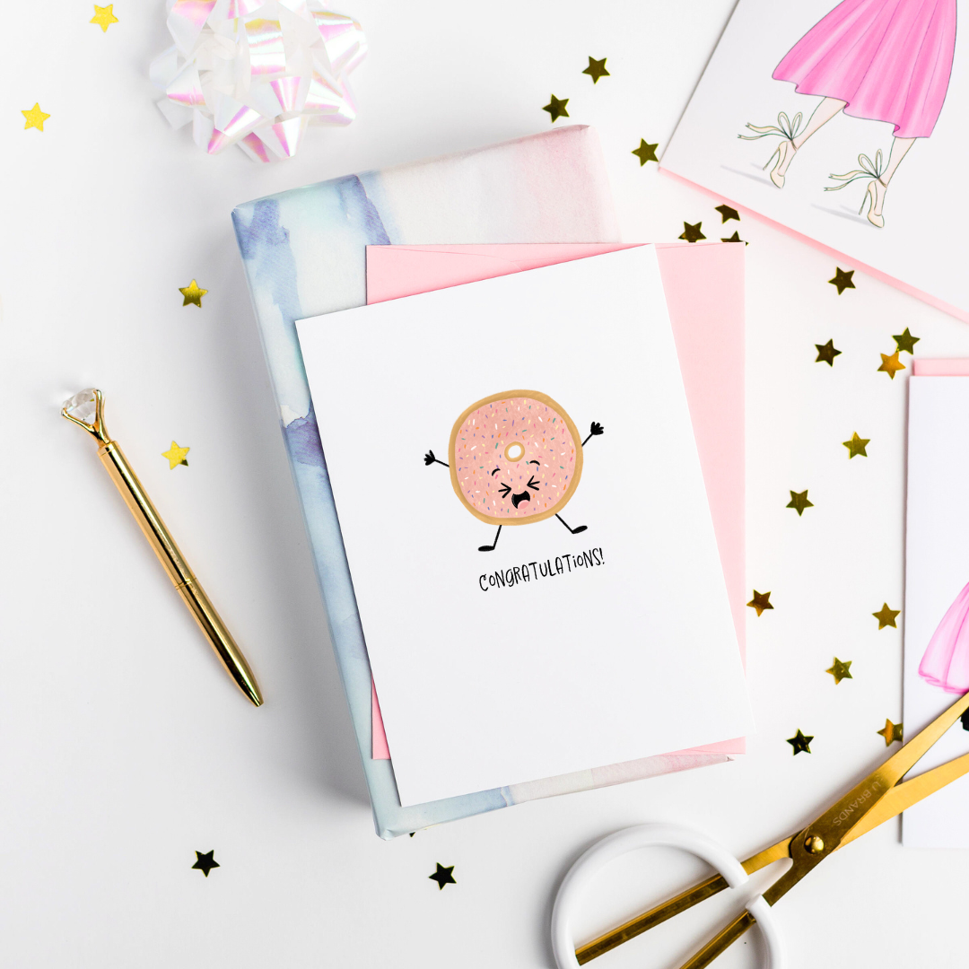 Donut Congrats Greeting Card