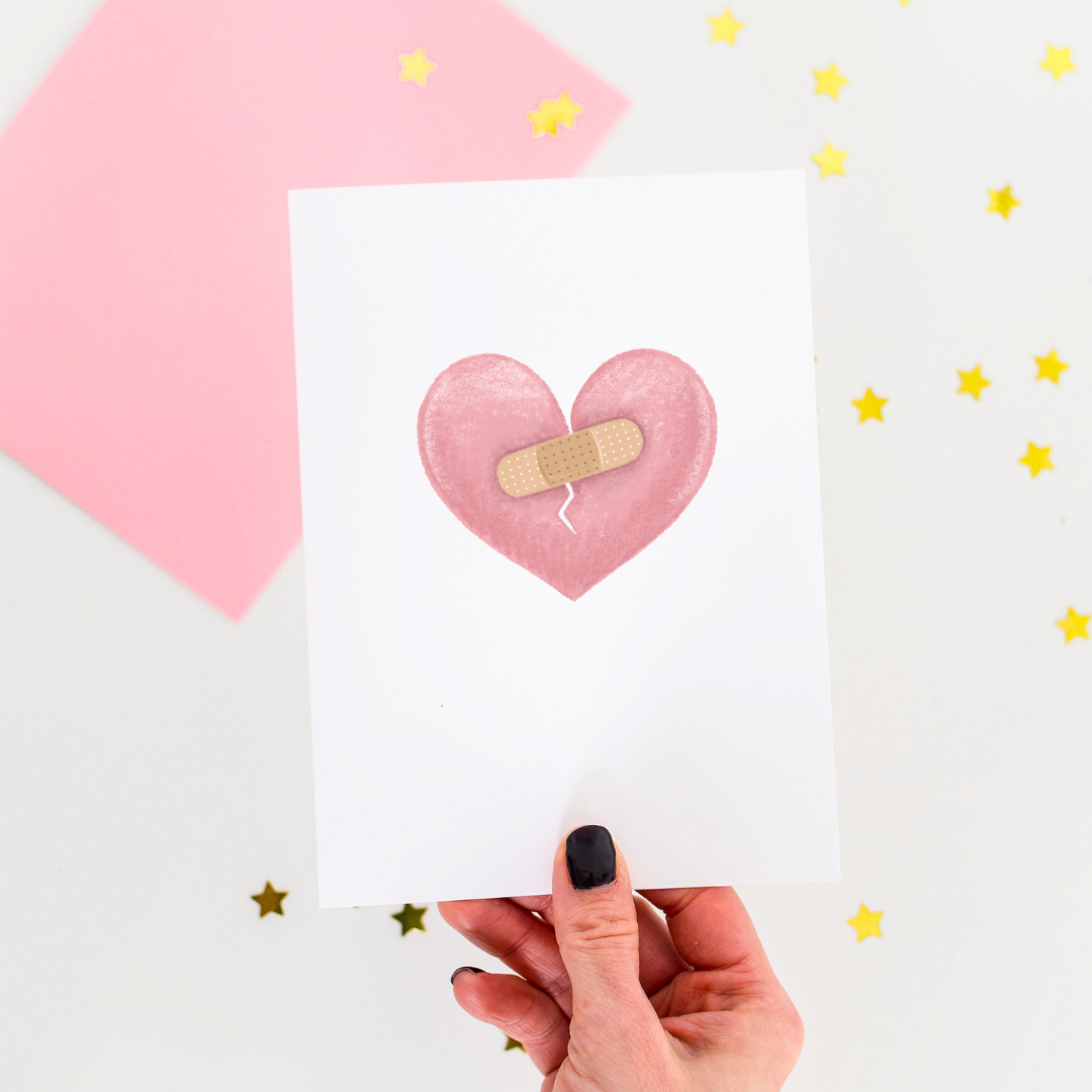 Broken Heart Greeting Card