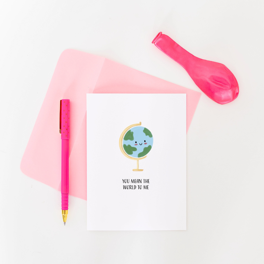 World to Me Greeting Card