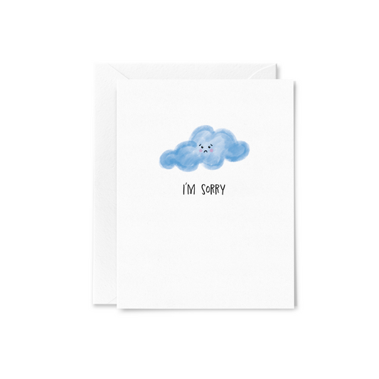 Sad Cloud Greeting Card