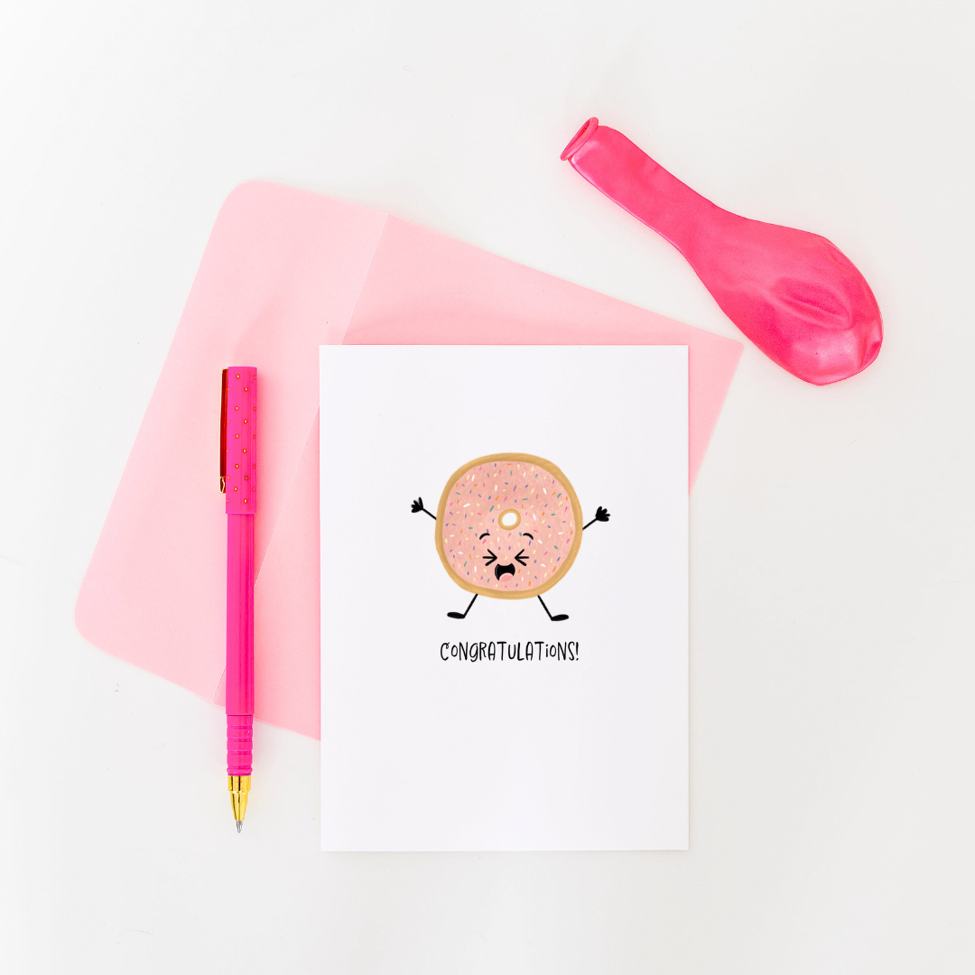 Donut Congrats Greeting Card