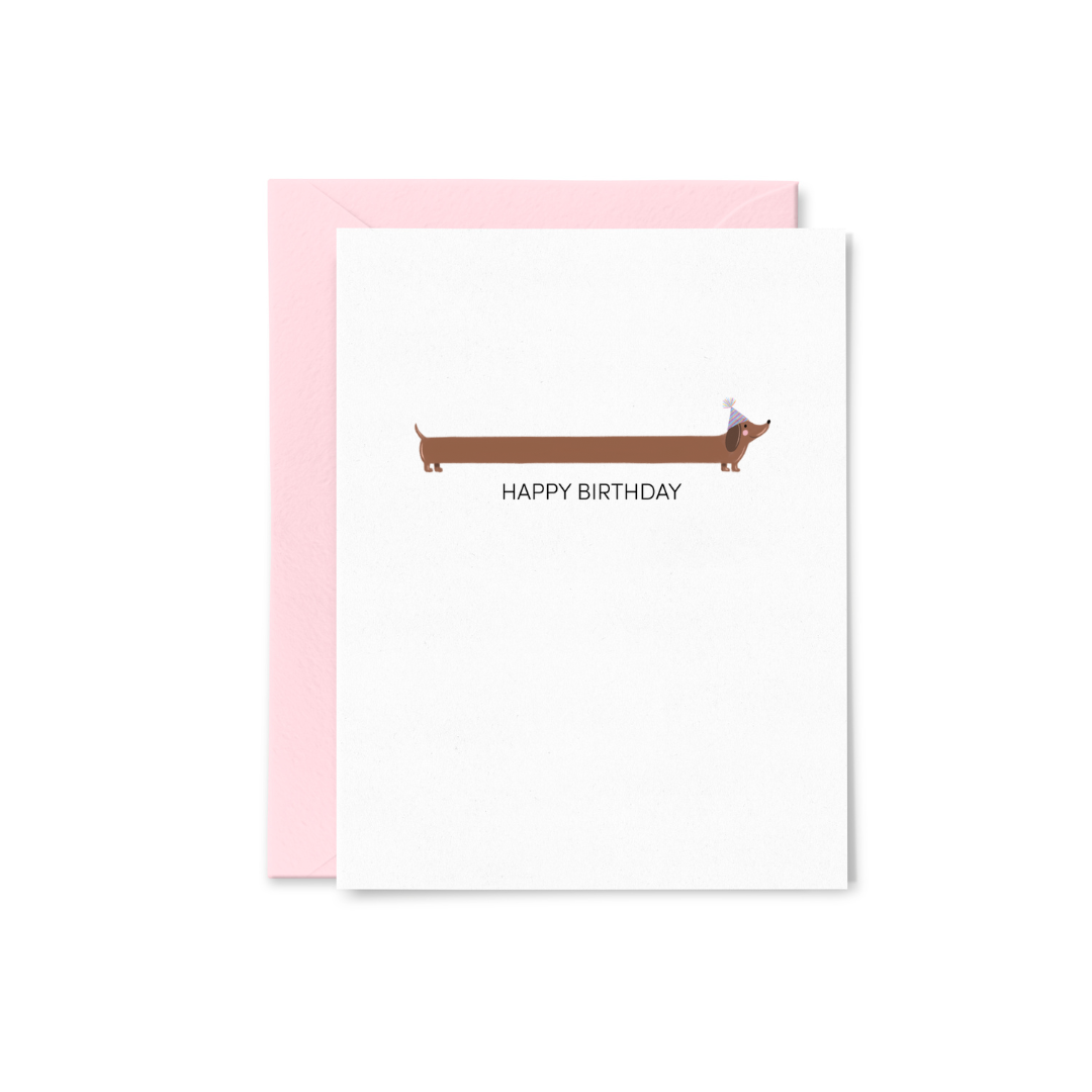 Birthday Dachshund Greeting Card