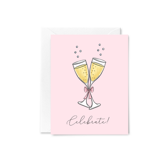 Champagne Glasses Greeting Card