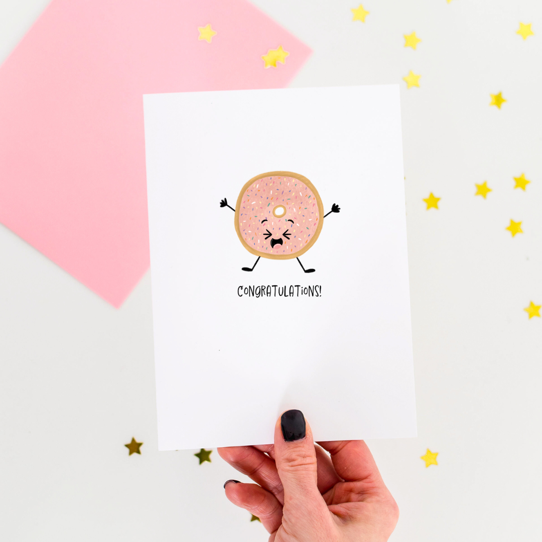 Donut Congrats Greeting Card