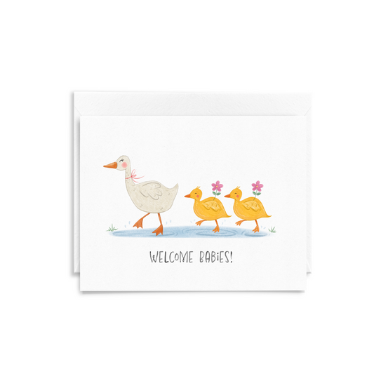 Welcome Babies Greeting Card