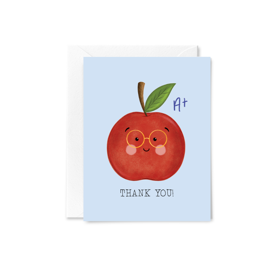 Thank You Apple Greeting Card