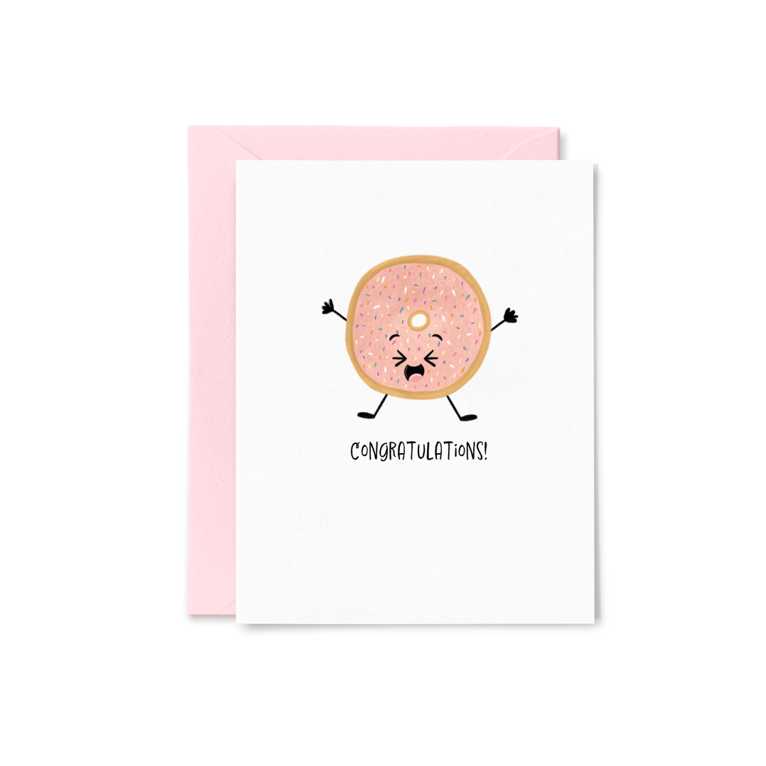 Donut Congrats Greeting Card