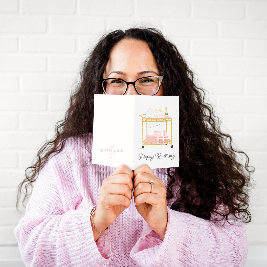 Birthday Bar Cart Greeting Card