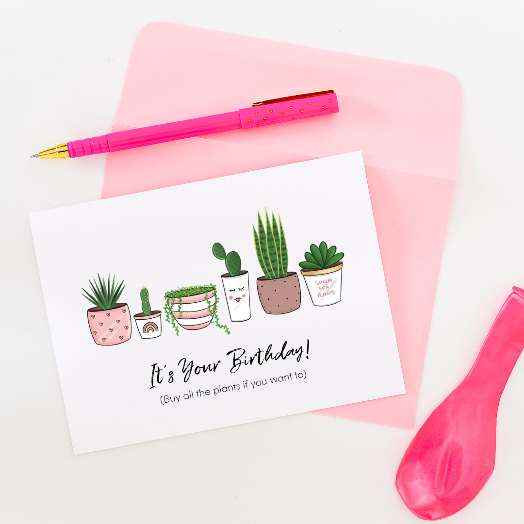 Buy All the Plants Greeting Card