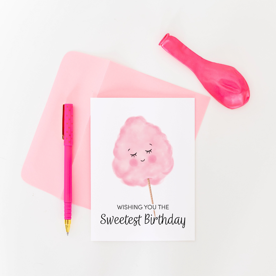 Cotton Candy Greeting Card