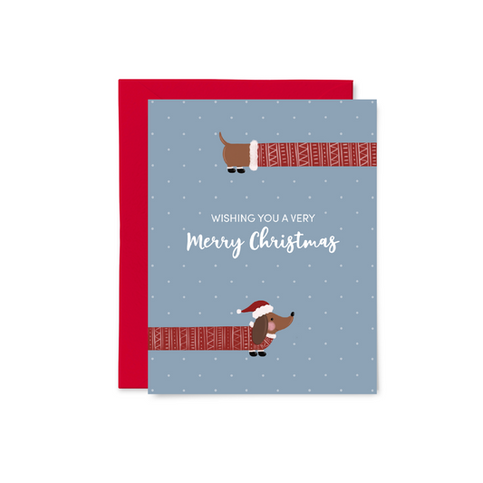 Dachshund with Sweater Greeting Card