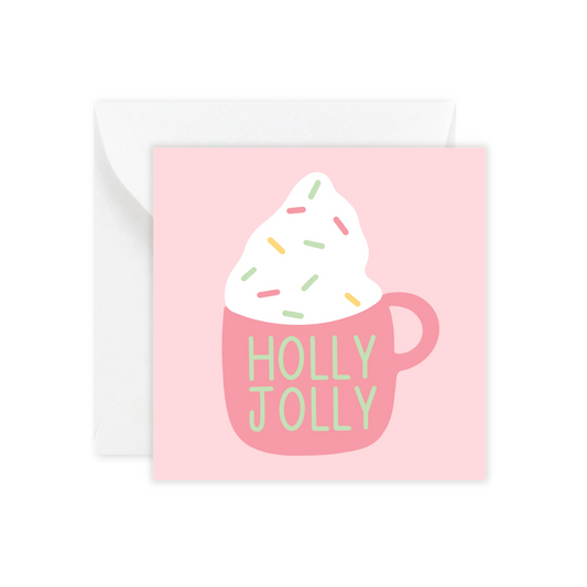 Holly Jolly Mini Greeting Card