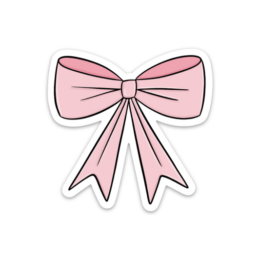 Pink Bow Sticker
