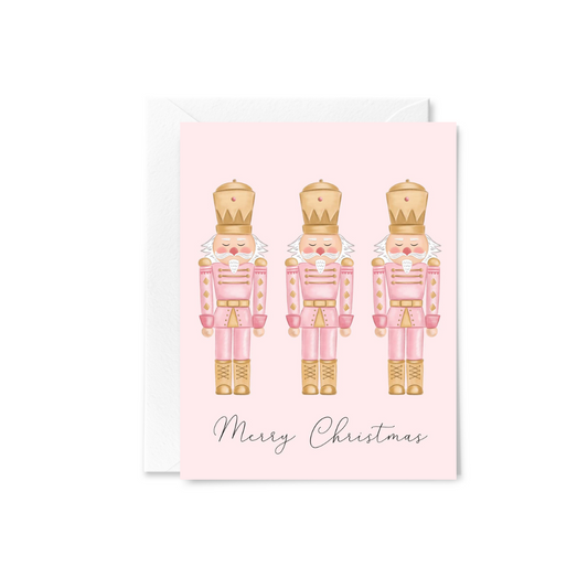 Pink Nutcrackers Greeting Card