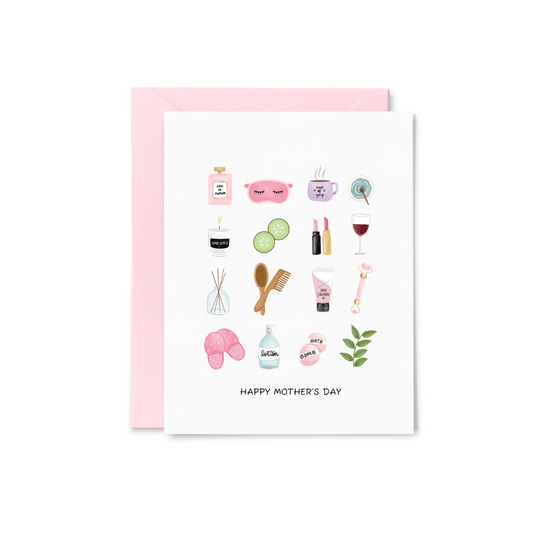 Spa Day Mother's Day Greeting Card