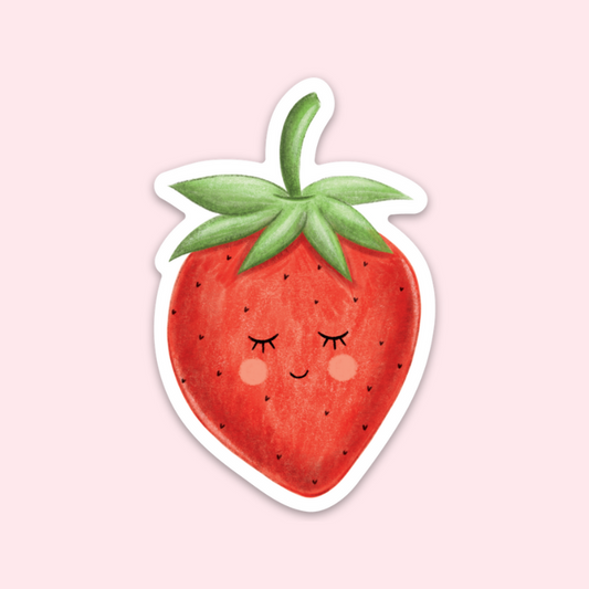 Strawberry Vinyl Sticker