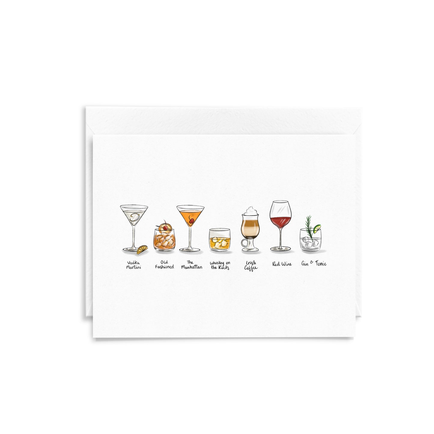 Favourite Beverages Greeting Card