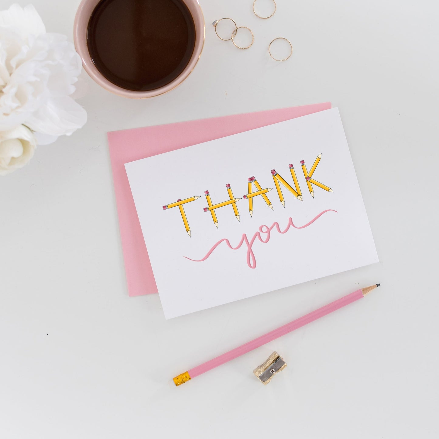 Pencil Thank You Greeting Card