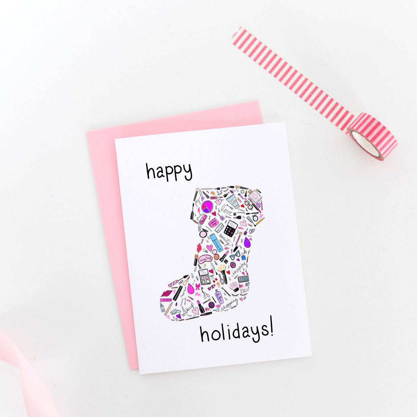 Little Accessories Stocking Greeting Card